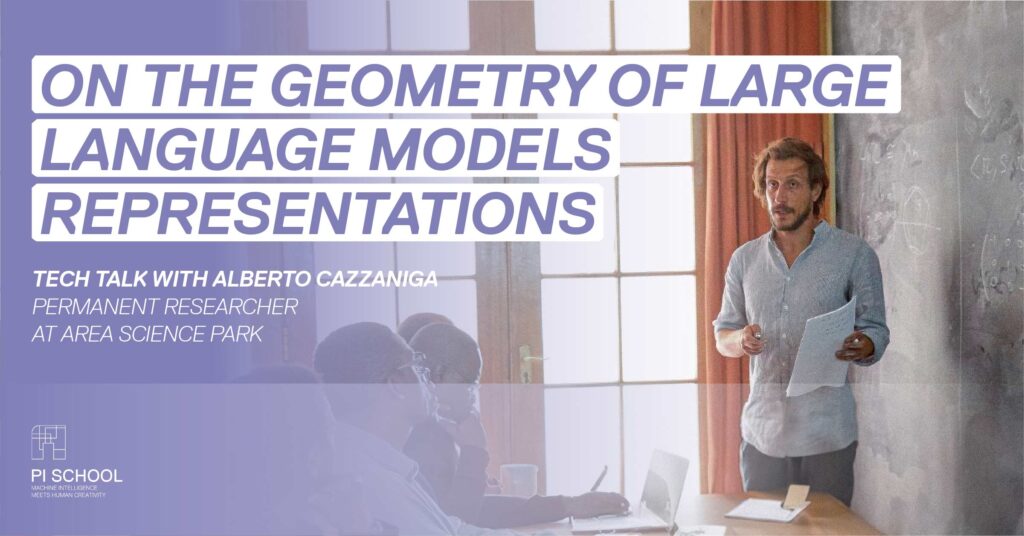 On the geometry of Large Language Models representations